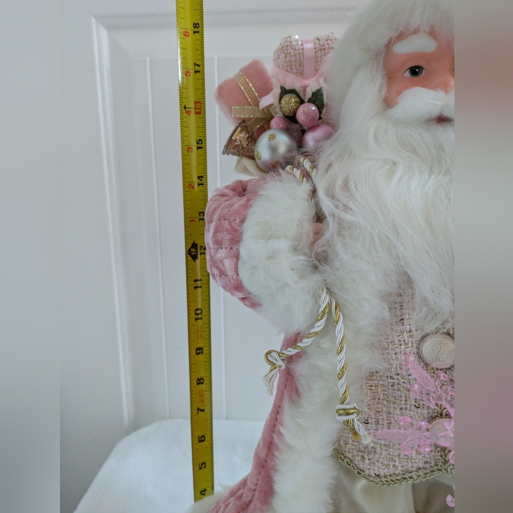 NWT Pink Santa Claus Figurine - Picture 8 of 9